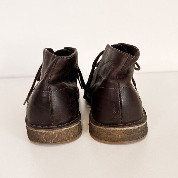 UGG Leighton Brown Leather Desert Chukka Boots - Picture 5 of 7